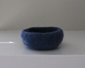 Blueberry Felted Mini Bowl - In Stock - Ready to Ship - Home Decor - Accessory - Desk