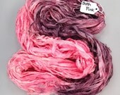 Recycled Silk Sari Ribbon Called Gothic Pink