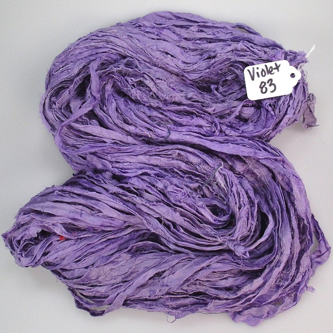 Recycled Silk Sari Ribbon Called Violet