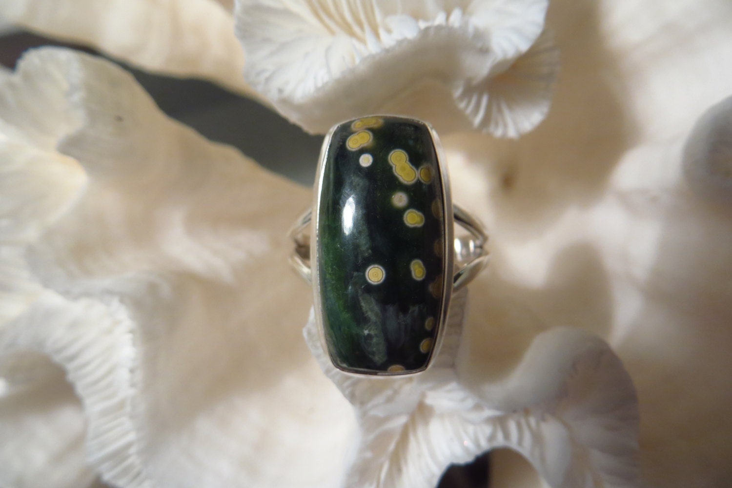 Ocean Jasper Ring Size 10
