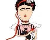 Portrait Frida, Illustration Print
