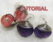 TUTORIAL - Top Wrapped Stud Earrings