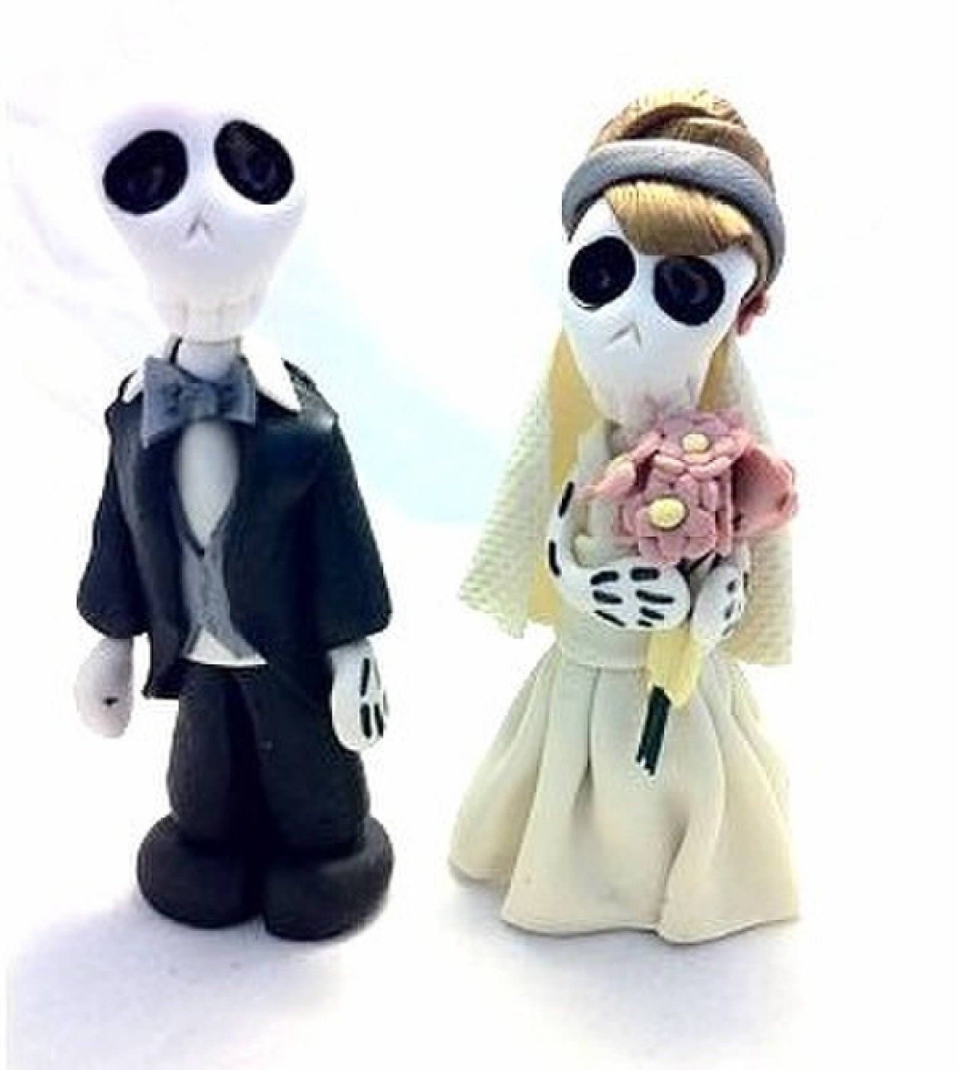 Day of the dead/Dia de los Muertos skeleton/ooak art doll. Frida Kahlo. MayeliArt wedding topper bride corpse bride