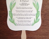 Custom Hand-Painted Fans -- Lily of the Valley