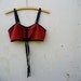 Blood Love Red Prop Top Soft Cup Bralette size Medium Ready to Ship