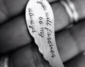 you will forever be my always - Wing necklace -handmade by SIMAG 