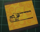 Set of Ten Vibrant Rat Bookplates, This Book Belongs To...