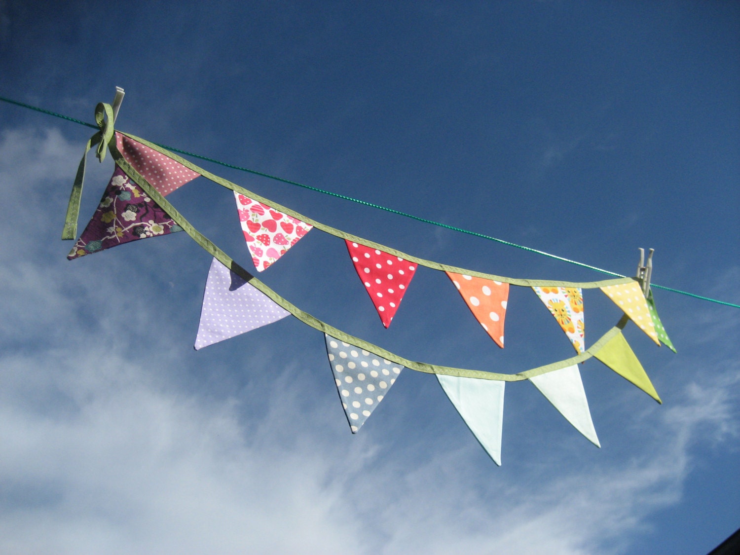 Rainbow Bunting for birthdays, nursery, childrens room