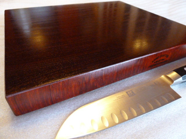 Ready to Ship Now - African Padauk End Grain Chopping Block