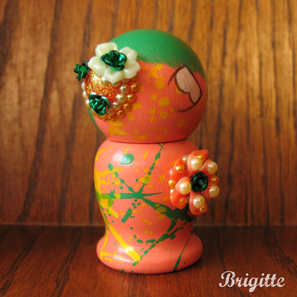Kokeshi Doll 55 Pumpkin
