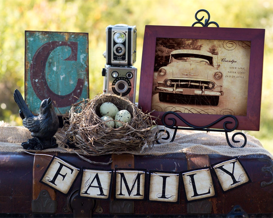 GRANDPA Keepsake and Gift Father's Day 8x10 Fine Art Print Family and Job Category