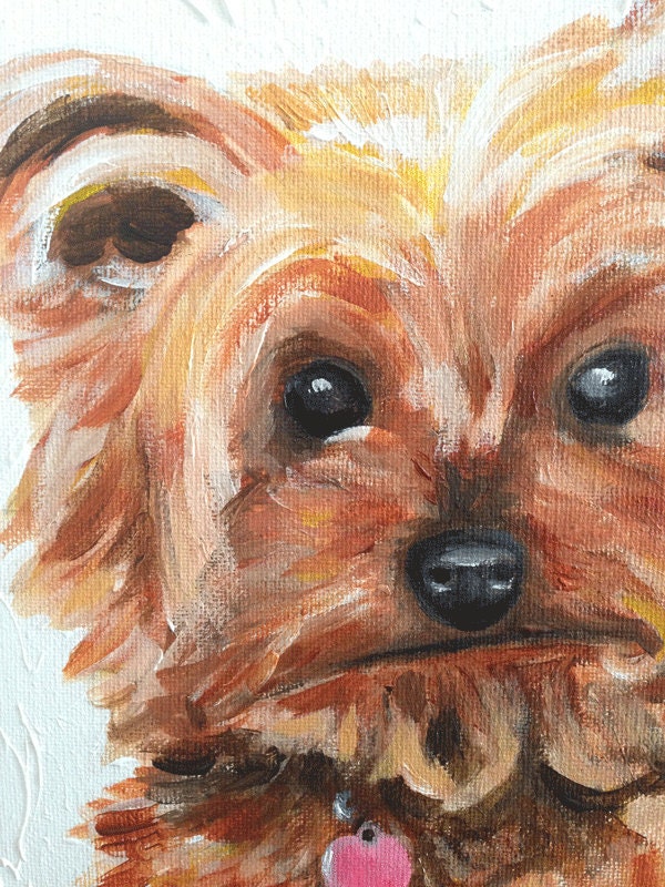 ORIGINAL CUSTOM PAINTING of Your Pet on 12x12" Canvas