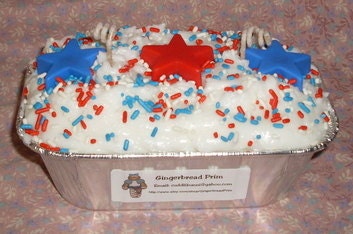 Americana Primitive July 4th Grubby Bakery Loaf Candle Vanilla Sugar Waffle Cone