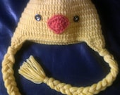 Spring Duck earflap hat perfect for easter boy or girl