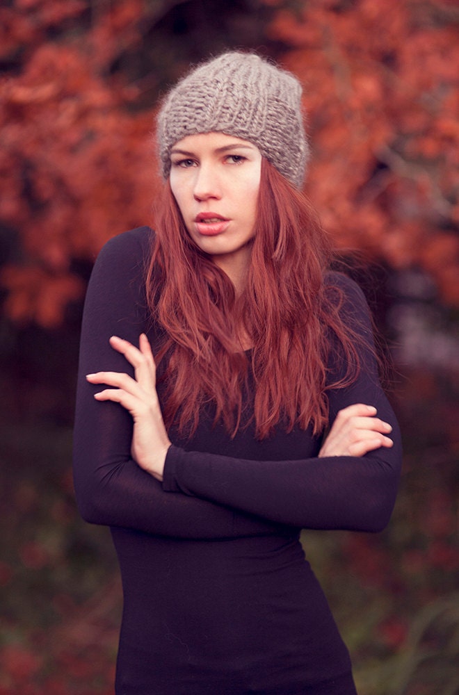 Rare Sheep Breed Wool Hand Knit Hat