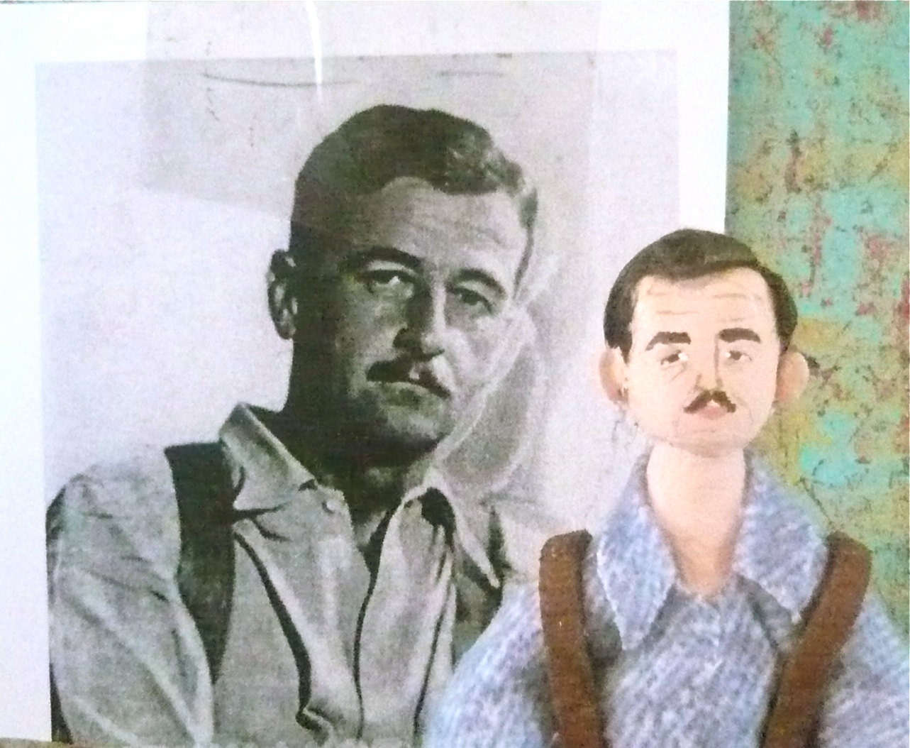 Writer Doll William Faulkner Miniature Art Collectible
