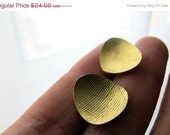 CLOSING SALE Golden II- Bronze and sterling silver earrings.