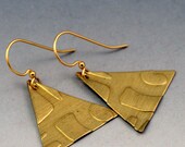 Aztec Tribal Triangle Dangle Earrings