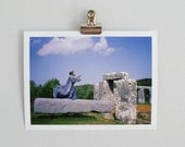 5x7 Color Film Photograph Giclee Print- Foamhenge