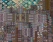 Tribal hand painted Art pattern Wrap skirt, 2 sided, reversable, unique, all sizes