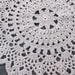 Brown Crochet Doily Rug in 30" Circle Lacy Pattern Non Skid
