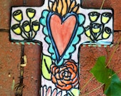 Las Flores Sculpted Cross