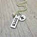 Personalized Graduation Necklace - Graduation Gift Sterling Silver Letter Charm Pearl Charm 2013
