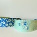 2-in-1 Reversible Headband- By the Seaside in Blue and Blue Floral Print