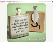 Moving Sale - Browning (I am)  - a pendant charm made from a Scrabble Game Tile game piece. Love jewelry. Valentines Day