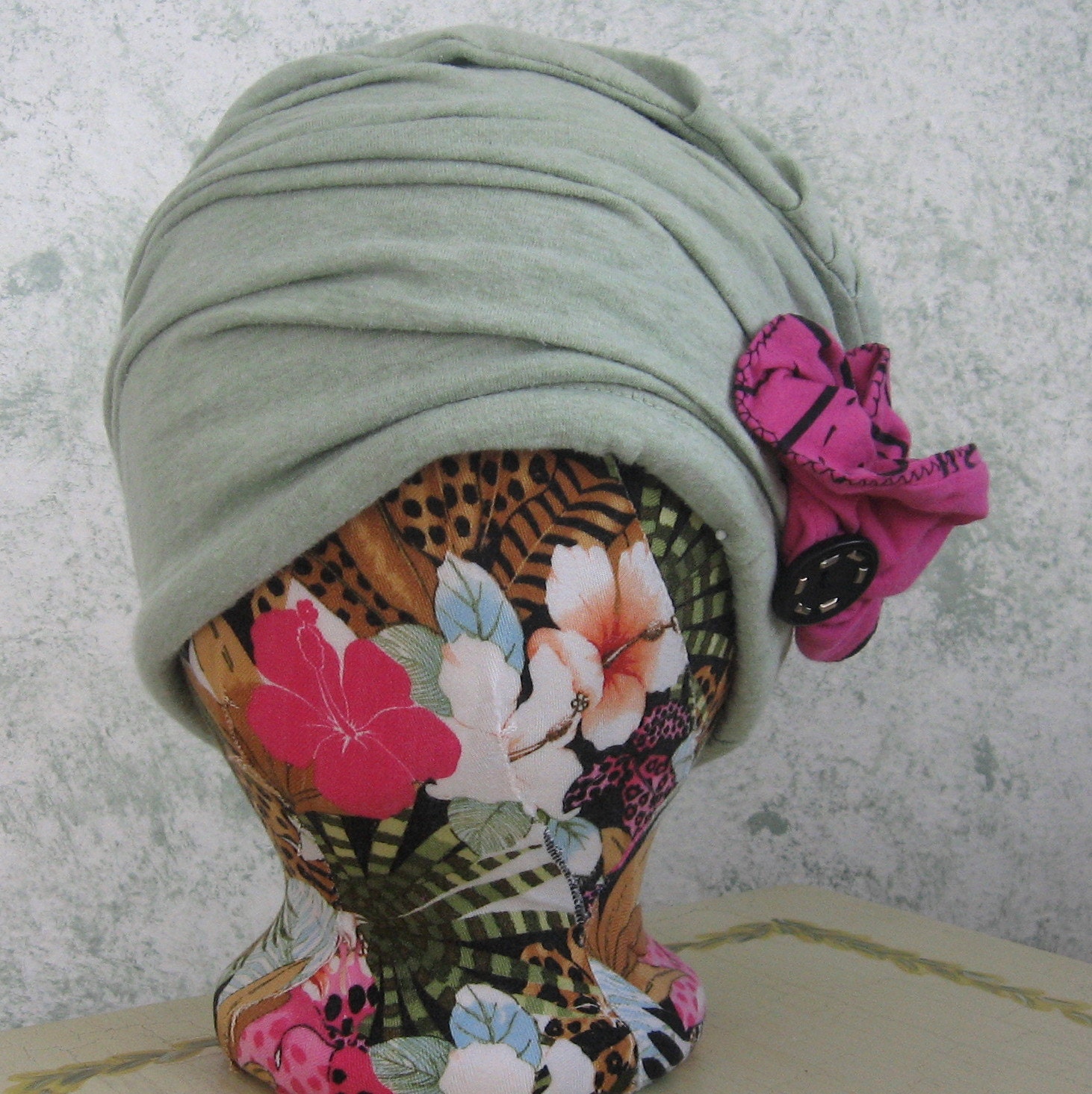 Womens Hat Pattern Upcycled Cloche Summer Fabric With Flower Trim PDF Easy To Make Resell Finished