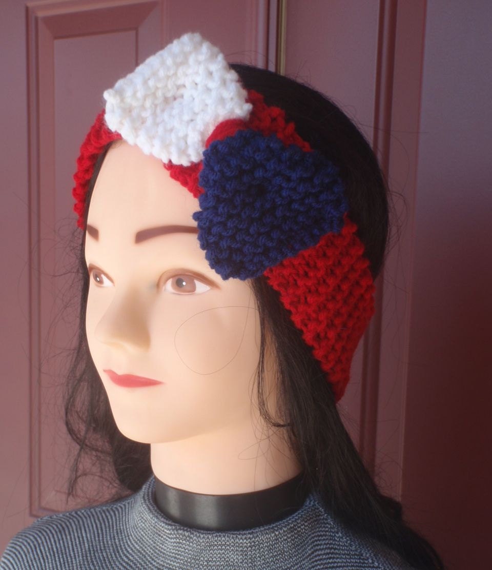 Red, white and blue patriotic headbands