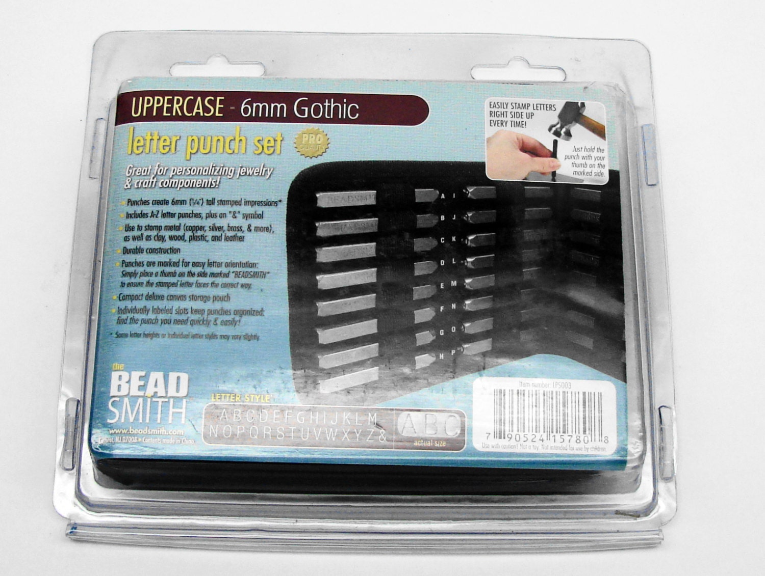 6mm Gothic Uppercase Punch Set 27 Pc.