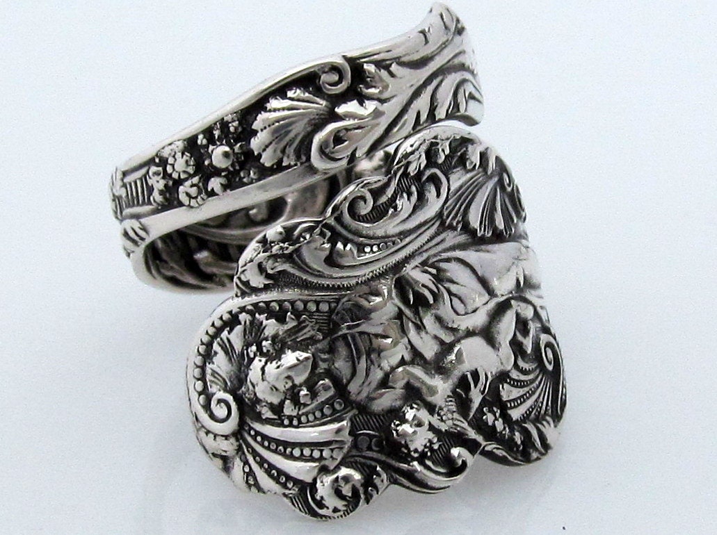 Sterling Spoon Ring Size 6 - 10 Versailles