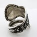 Silver Art Nouveau Orange Blossom Size 8 Wrapped Style Wide Spoon Ring 1910 Floral