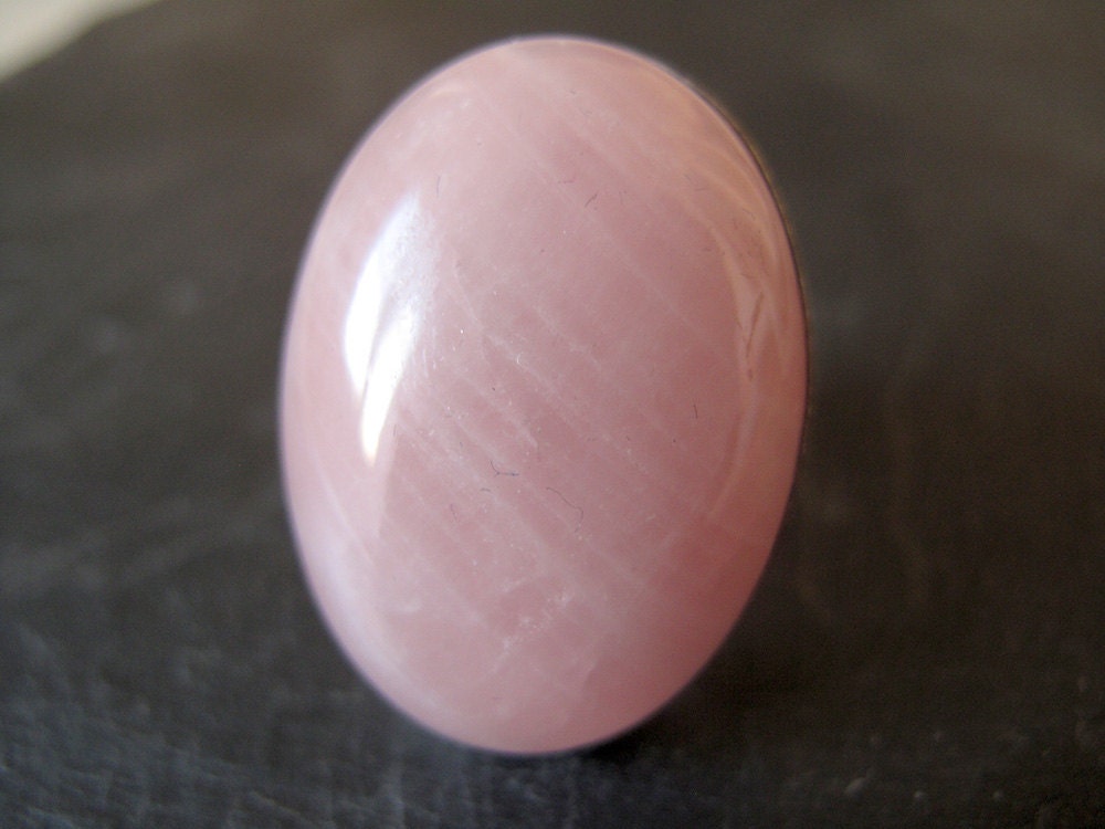PINK // Sterling silver ring with Pink Quartz
