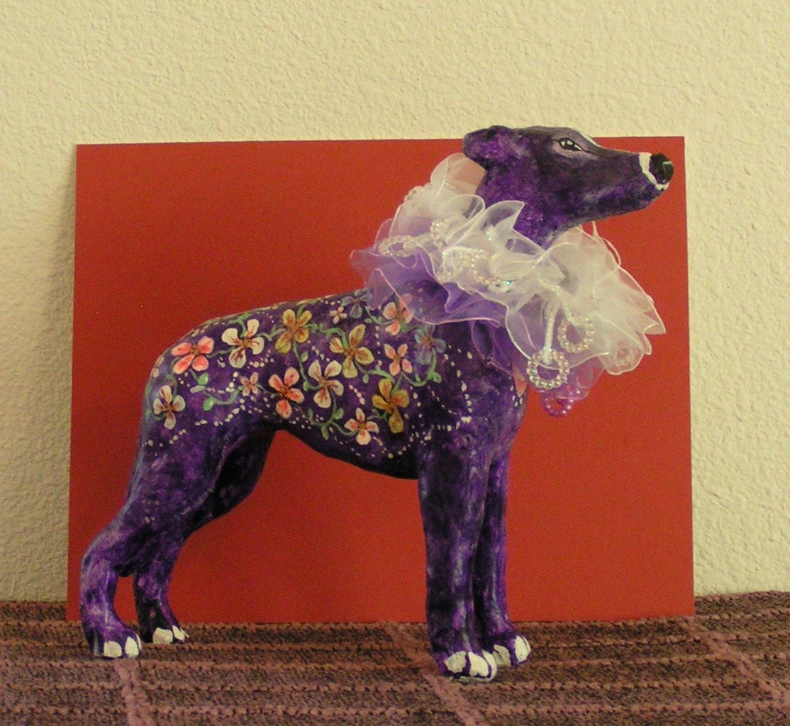 Greyt Days' Miss Blossom greyhound sculpture