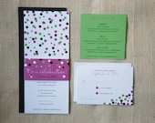 Colorful Confetti Wedding Invitations