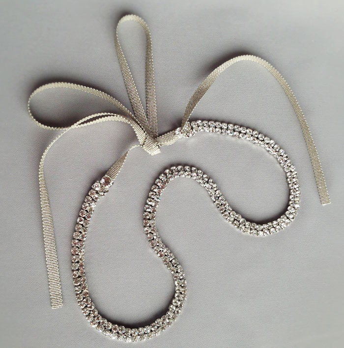 Rania Silver Rhinestone Headband