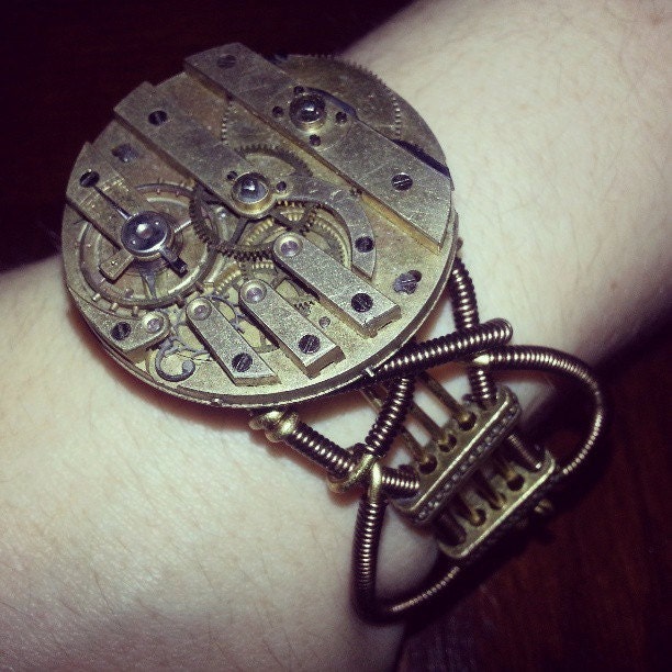 Steampunk Bracelet - Watch Movement