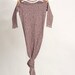 Knottie baby sleeper- Tan 0-3 months