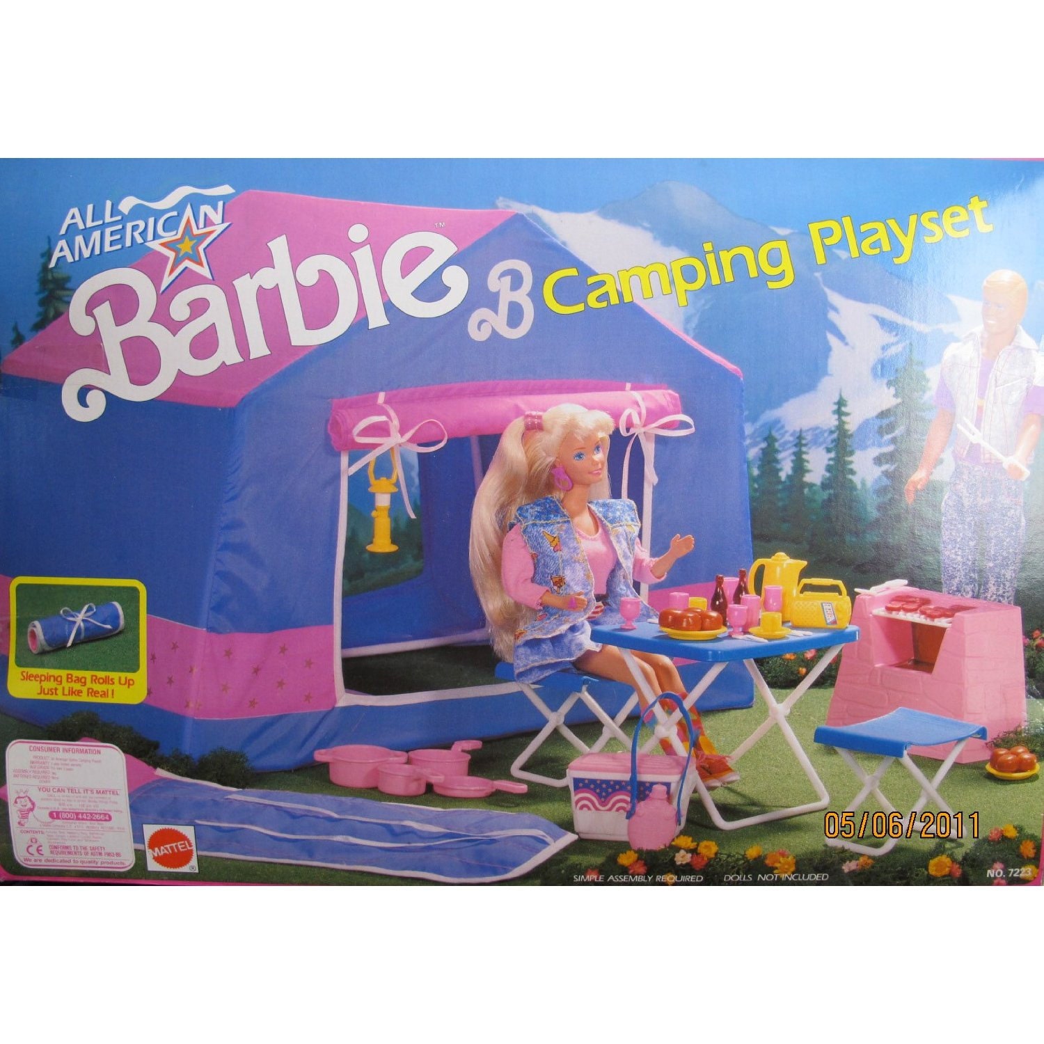 Vintage Barbie Camping Playset