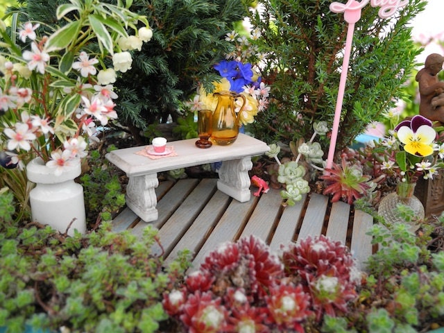 Custom Miniature Garden Accessory Set, RESERVED for the Beautiful Beril 1 Lot of 9 pcs.