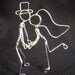 S.W.A.K. Small Couple Kissing Wedding Cake Topper
