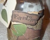Woodsy Explore Mason Ball  Bank Jar -  Party - Gift