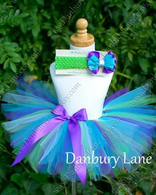 Baby Tutu Only, girls birthday purple lime white and turquoise tutu or prop, choose infant sizes newborn,3,6,9,12,18,or 24 months -SUGAR POP