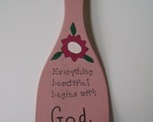 Everything beautiful...Christian Inspirational Wall Hanging
