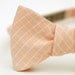 soft peach freestyle bow tie