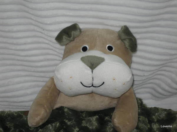 Security Blanket, Baby Blanket, Lovie, Woobie - Bulldog -Lovems
