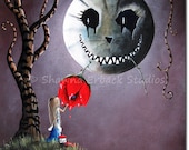 Alice In Wonderland Canvas Print ERBACK ART outsider gothic fantasy Fairy Tale