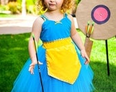 MERIDA dress Brave princess  TUTU dress style  for toddlers and girls fun for special occasion or birthday party costume